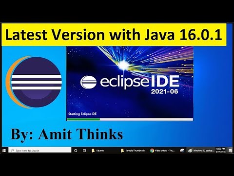 How to Install Eclipse 2021-06 with Java 16.0.1 on Windows 10
