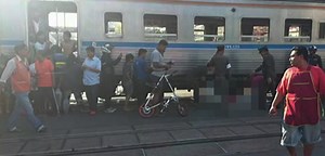 Woman cut in half by train in Dusit