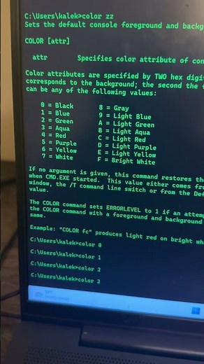 How To Change Colors In Command Prompt
