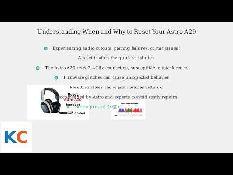 How to Reset Astro A20 Headset – Pairing & Power Cycle Step-by-Step