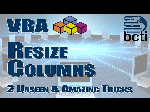 Microsoft Excel - New Ways to Resize Columns (by Percentages)