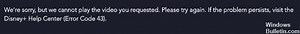 How to Resolve Disney Plus 'Error Code 43' Problem - Windows Bulletin