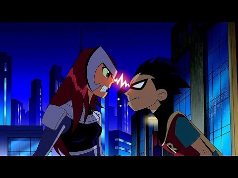 Robin and Starfire first meet with each other. [Teen Titans]