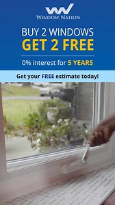 SAVE BIG during our Buy 2 Windows, Get 2 FREE Sale & Pay 0% Interest for 5 years! Buy now and you could get: 犯FREE inspection 犯1-day installation 犯Lifetime warranty DON'T MISS OUT - schedule your consult today! | Window Nation | Facebook