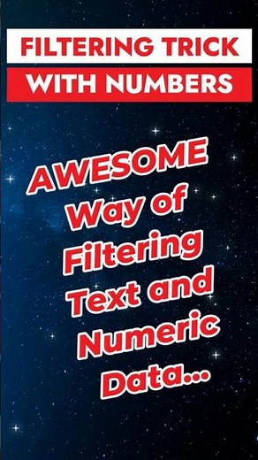 SEPARATE Numeric and Non Numeric Data Easily! #shorts