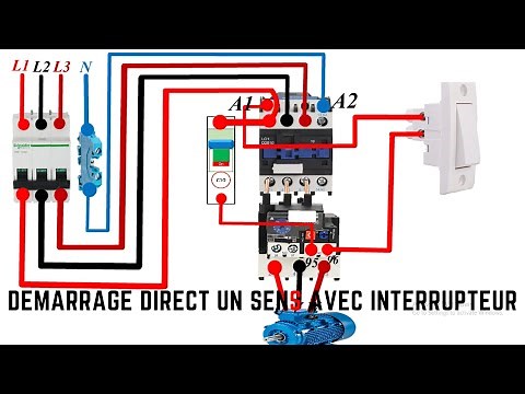 DÉMARRAGE DIRECT UN SENS (COMMANDE PAR INTERRUPTEUR)