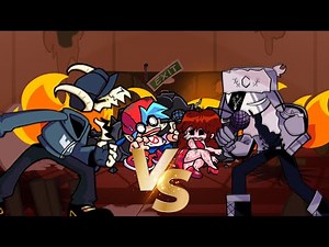 TWO RUSSIAN TABI & RUV FIGHTING & BURN THE RESTAURANT | Friday Night Funkin TABI VS RUV