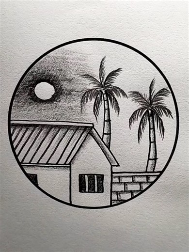 House Scenery Drawing Techniques for Beginners
