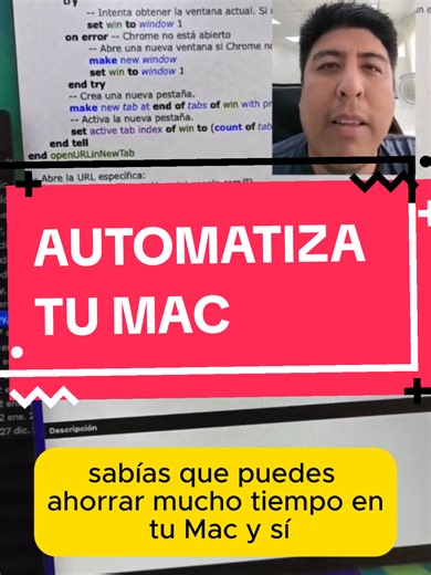 ¿Qué es Apple Script? Apple script o editor de scripts es una aplicación para Mac con su propio lenguaje de programación, muy sencillo de utilizar. Gracias a Apple Script vamos a poder automatizar tareas repetitivas que tenemos a diario, de manera muy rápida y sencilla. Imágina abrir páginas web, mover archivos automáticamente o renombrarlos, todo eso y más puedes hacer con los Apple Script. El programa es gratis para todas las Mac y muy sencilla de utilizar, a continuación, te dejo un script pa