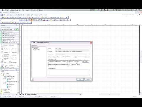 Creating UML Class Diagrams with Visio, part 3: adding associations (with multiplicities)