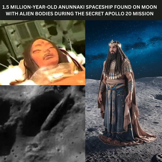 28K views · 780 reactions | 1.5 Million-Year-Old Anunnaki Spaceship Found On Moon With Alien Bodies During The Secret Apollo 20 Mission #ancient #anunnaki #mystery #extraterrestrial #space | Mysteries Unraveled | Facebook