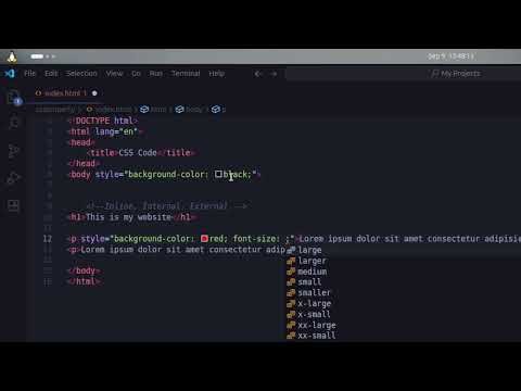 how to make an inline in CSS