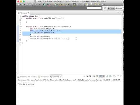 Print a Box Around a String (Java)