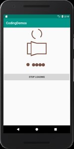 Android Loading View - Add Spinner And Dot Loading Animation - Coding Demos