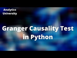 Granger Causality Test in Python | Time Series Analysis | Statistical Modelling | Forecasting