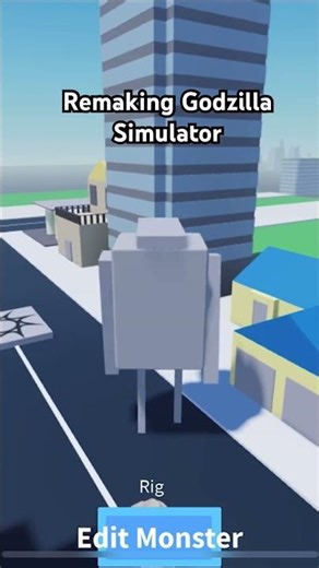 Remaking the old and deleted game Godzilla simulator on Roblox
