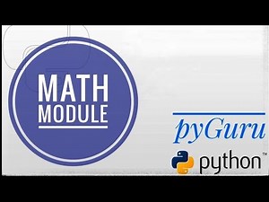 Import math | in-built python modules | pyGuru