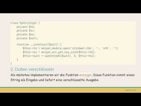 Wie man mit PHP verschlüsselte Daten in Cookies speichert