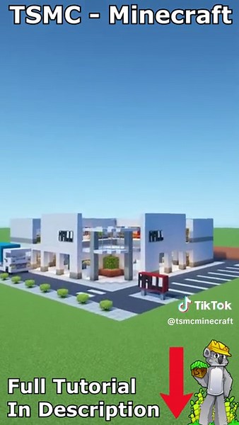 How to Build a Mall in Minecraft Tutorial