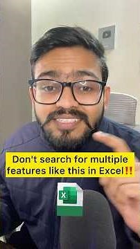 Don't search for multiple features like this in Excel‼️Instead Use Amazing Trick #excel #exceltips