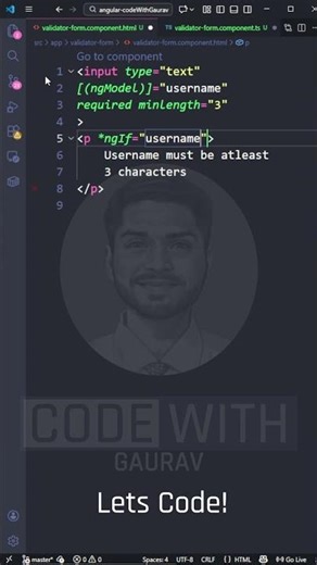 Angular Form Validator Explained | Real-Time Validation #Shorts