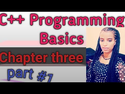 C++ Programming basics chapter three, part #1