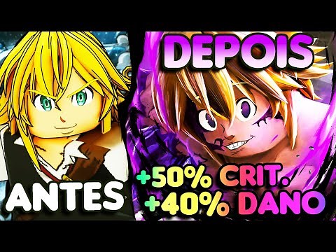 O PECADO DA IRA: MELIODAS! DEMOREI 8 HORAS PARA FINALMENTE EVOLUIR O NOVO META DO ANIME ADVENTURES