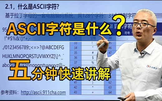 5分钟讲解什么是ASCII字符？