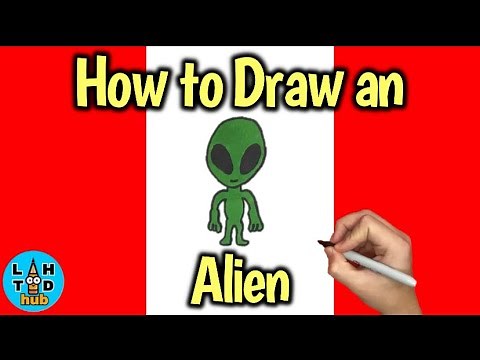 How to Draw an Alien! Step By Step Easy!