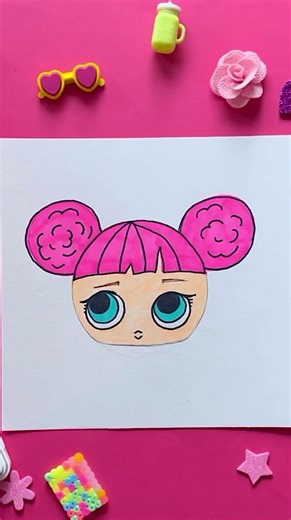 How to Draw a LOL Doll | Kids Art Tutorial
