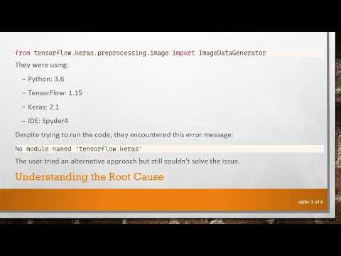 How to Install Submodules of Keras and TensorFlow