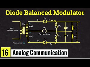 Diode Balanced modulator for Generation of the DSB-SC signal || Lec-16