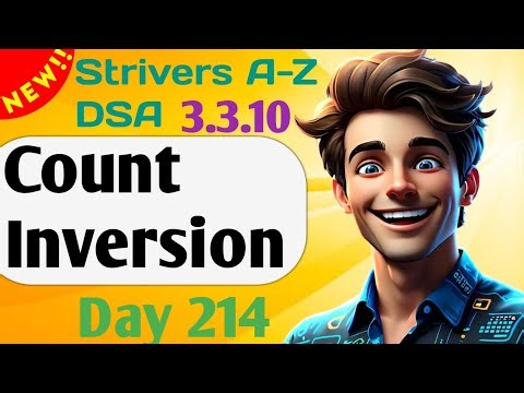 Count Inversion | Array - Hard Problem | Strivers A-Z DSA