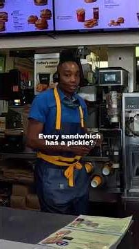 I ordered a McDouble with 50 pickles 🥺❤️