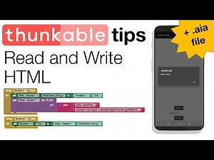 Thunkable Basics: Get and Set Web View String (with aia file)