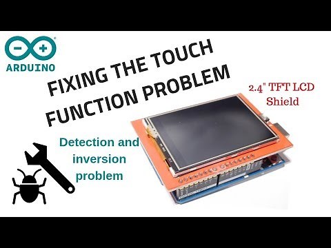 Interfacing and fixing touch problem in Arduino TFT 2.4" LCD shield [Re-upload]