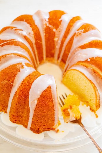 Easy Glazed Pound Cake