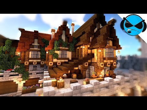 Minecraft: How To Build A Large Medieval House (Tutorial)