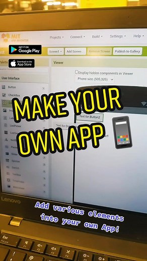 Learn to Make Your Own App with MIT App Inventor