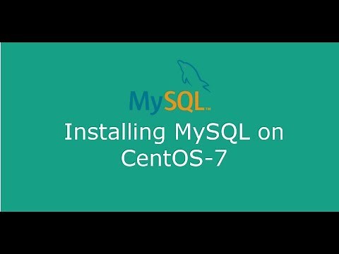 Installing MySQL on CentOS7
