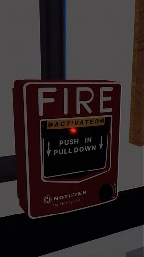 NFS2-640 Fire Alarm Panel with System Sensor SWL & SPSRL in My Roblox House | By ‪@schindler6400nafan‬