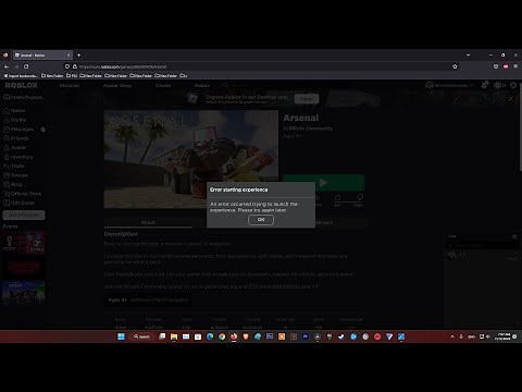 Fix Roblox Error start Experience | Experiences failed to load | User status may not be up to date