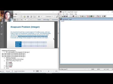How to optimize integer linear optimization problem using Lingo