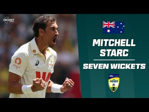 Sensational Starc leads the way with first-day haul | Men's Ashes 2025-26
