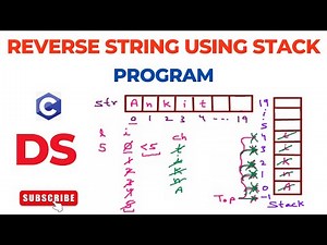 Program to Reverse String using Stack | Data Structures [Download Code]