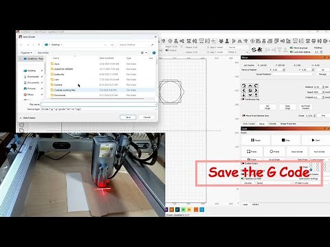 How to generate a G-code file for Offline laser engraving and cutting using Lightburn software.