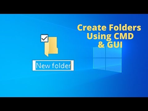 How to create a new folder in Windows 10 | Create Folders Using Command Prompt/CMD in Windows 10