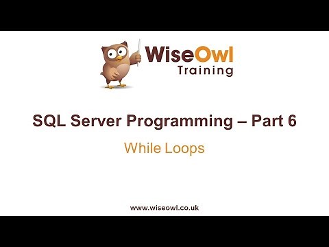 SQL Server Programming Part 6 - WHILE Loops
