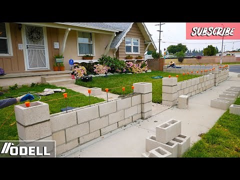 How to Build a Block wall, Texture Stucco and Gate!