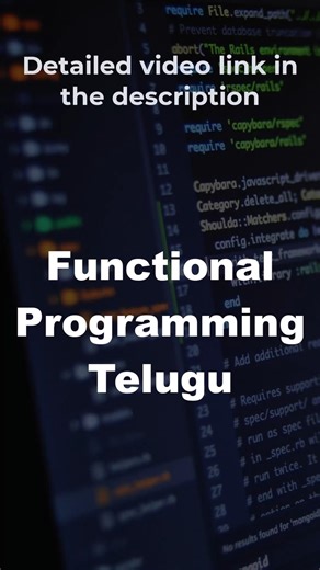Functional programming - Telugu👾 #javascripttelugu #functionalprogrammingtelugu #javascriptintelugu